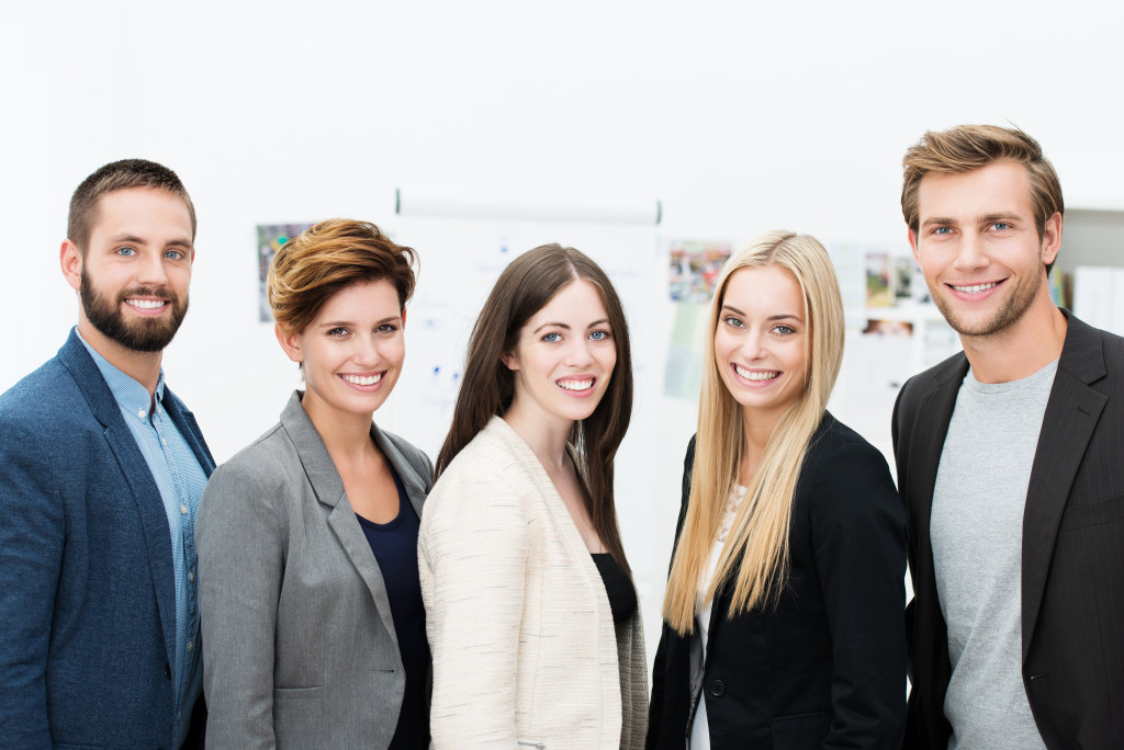 people smiling together