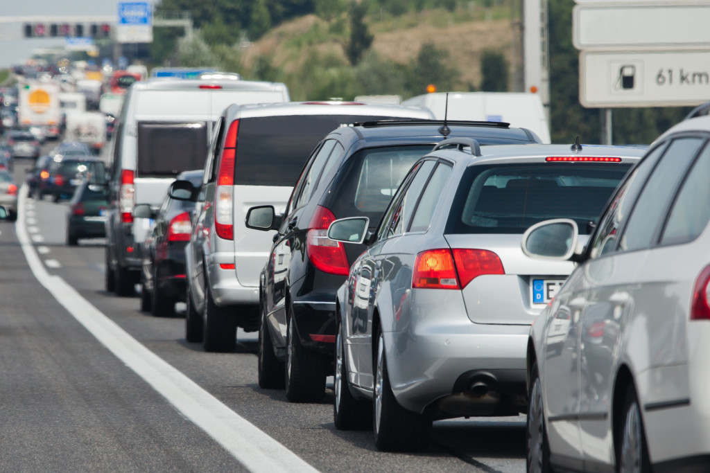 An image of a traffic jam